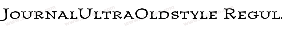 JournalUltraOldstyle Regular字体转换